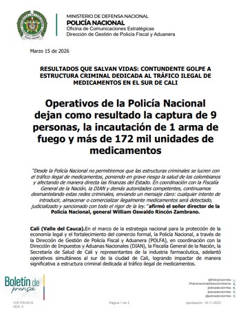 Policía Nacional - crédito Policía Nacional