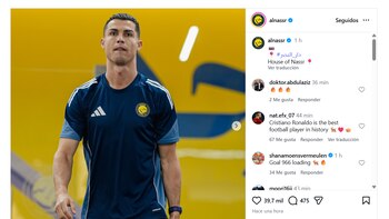 Post de Al Nassr del día martes 3 de marzo con Cristiano Ronaldo como protagonista - crédito Al Nassr