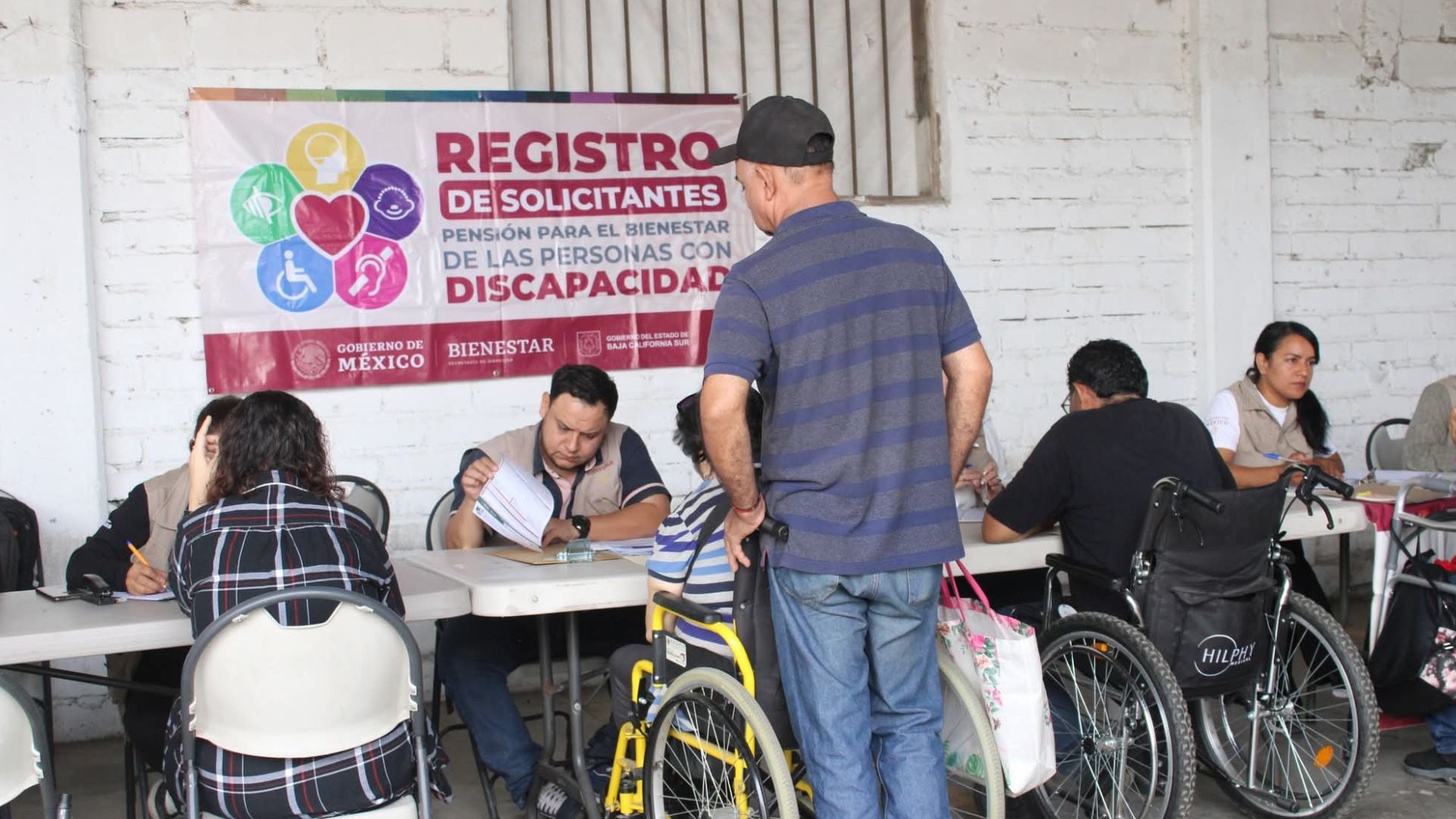 Los registros a la Pensión Personas con Discapacidad comenzaron el lunes pasado (X@DelegacionBCS)