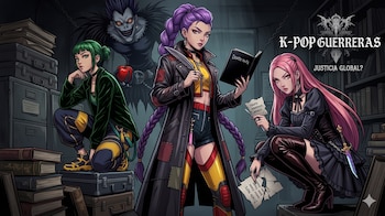 La creación de Gemini ubica a las protagonistas con un Shinigami. (Foto: Gemini)