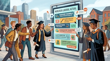 Los graduados universitarios consiguen empleo más rápido en Estados Unidos
