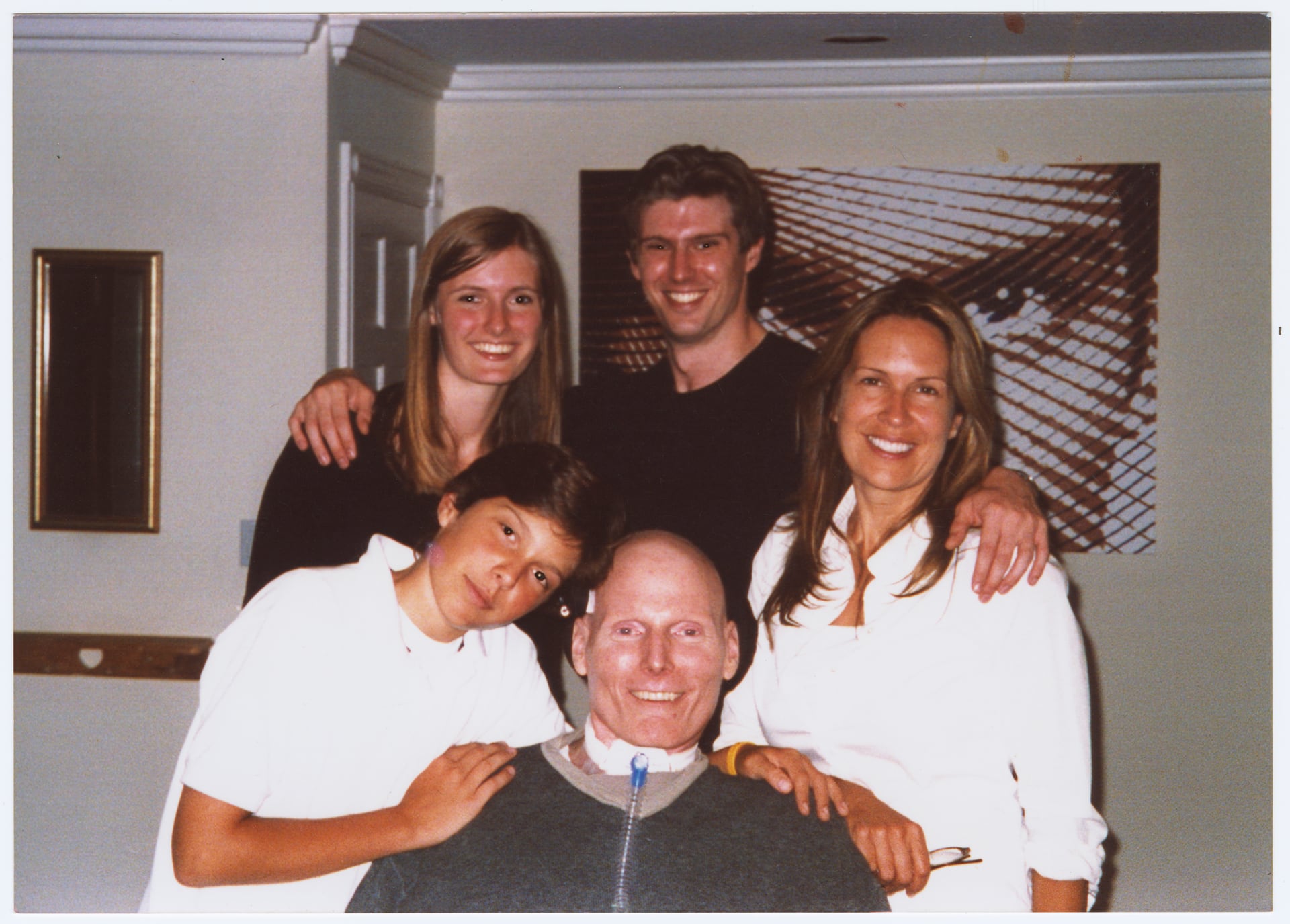 Reeve con su esposa Dana y sus tres hijos