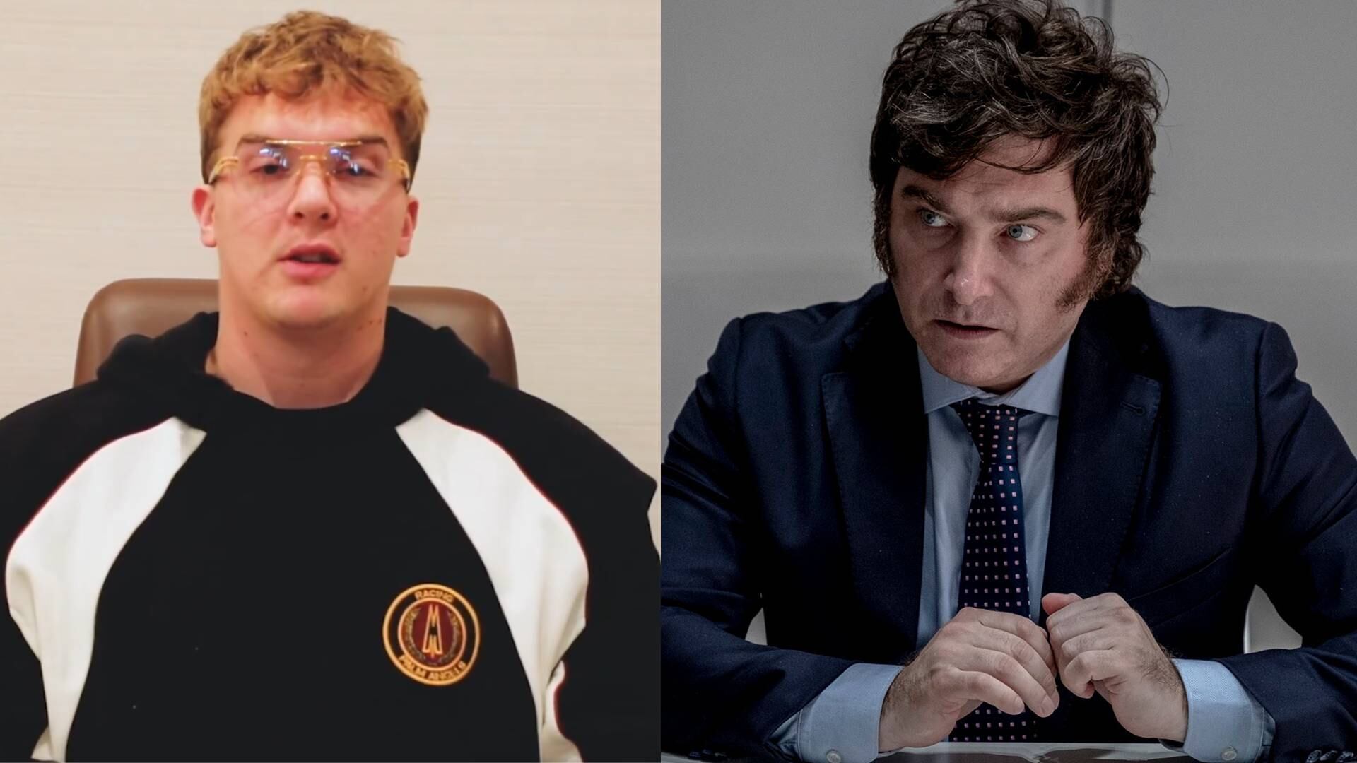 Hayden Mark Davis y Javier Milei