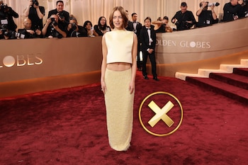 Emma Stone apareció con un