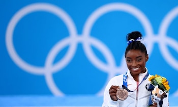 Simone Biles con la