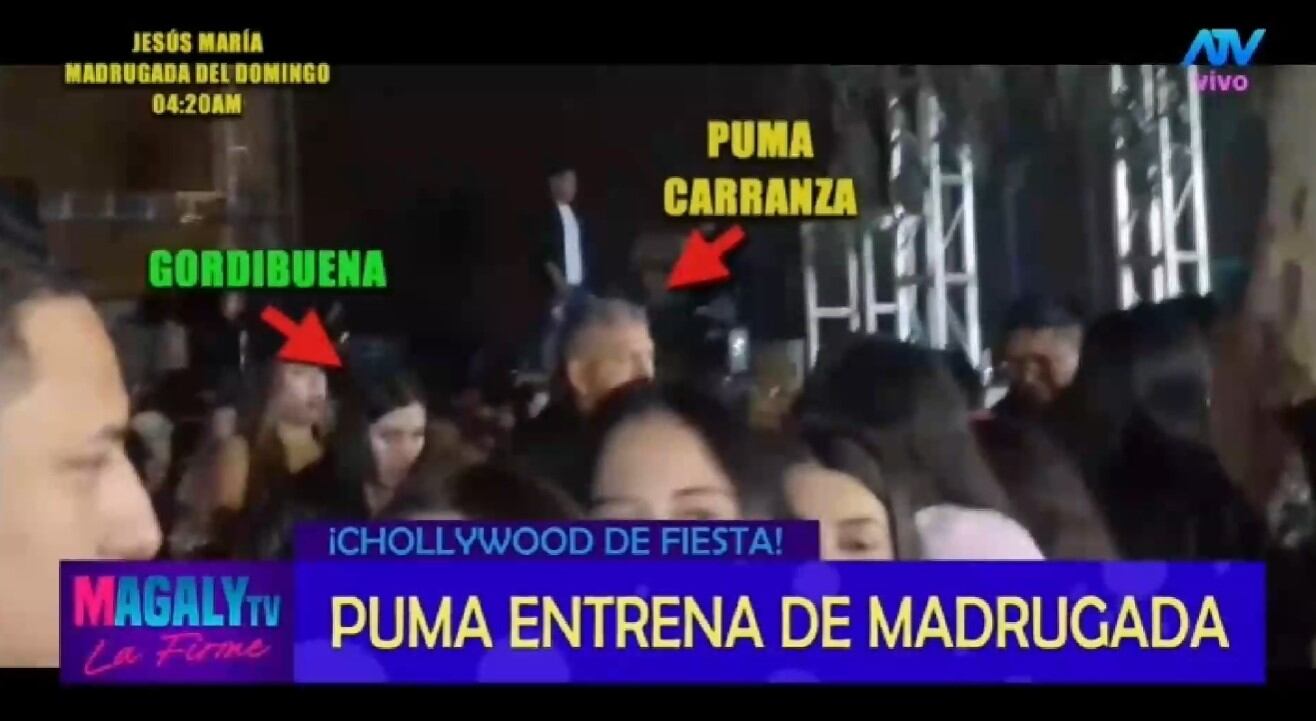 ¿Nuevo romance? Captan a José Luis ‘El Puma’ Carranza con La Gordibuena en discoteca. Infobae Perú / Captura TV - Magaly TV La Firme