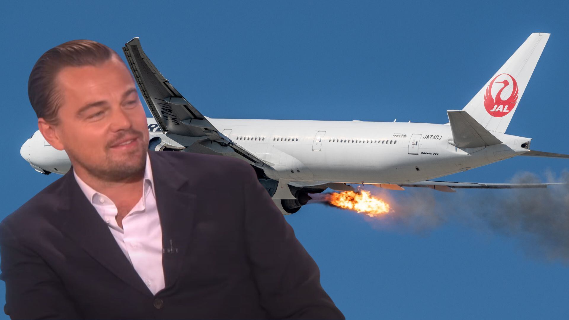 Esta es la vez que Leonardo DiCaprio pasó más miedo: “Estaba en un vuelo y el motor explotó” (Montaje Infobae)