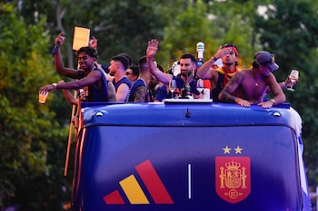 Celebraciones tras la victoria de la selección española en el Mundial 2026
