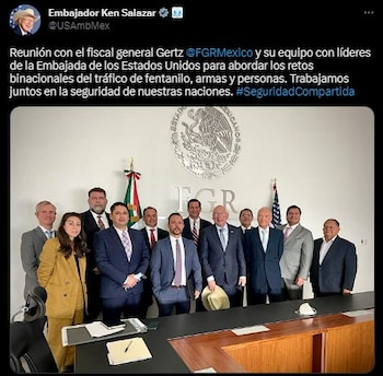 El embajador compartió una fotografía