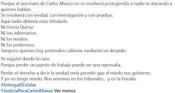 Yesenia Méndez cuestiona si su despido fue una represalia por declarar ante la Fiscalía. (Facebook)
