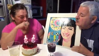 Titi Fernández y su esposa,