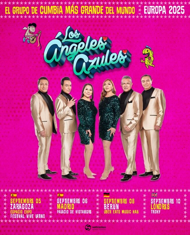 Los Ángeles Azules consolidan el impacto global de la cumbia tras triunfar en festivales como Lollapalooza Argentina (Seitrack)