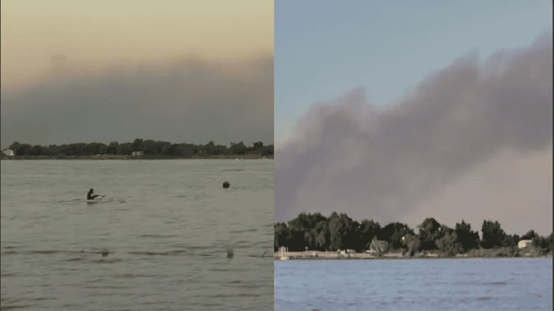 Una serie de incendios en las islas entrerrianas frente a Rosario agrava el daño ambiental en el Delta del Paraná