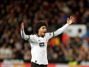 El delantero del Valencia Peter