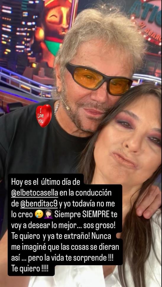 El intercambio entre Beto Casella y Edith Hermida por el último día del conductor al frente de Bendita TV