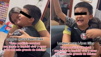 El pequeño fan lloró al