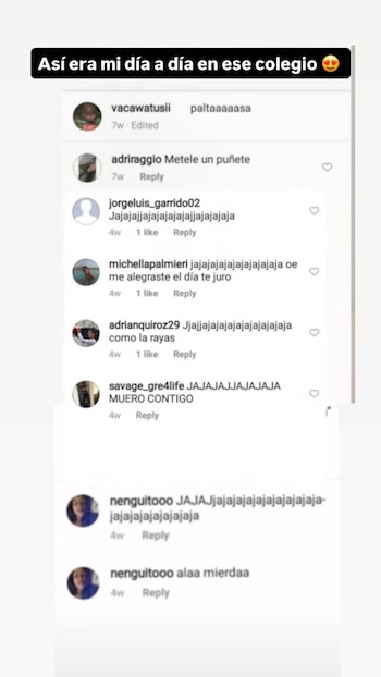 Marina Gold difundió una captura de los mensajes que, según afirmó, recibió durante su etapa escolar en el Liceo Naval Almirante Guise.