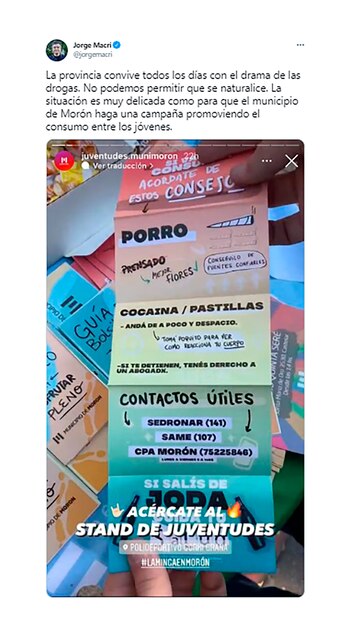 Jorge Macri también cruzó a