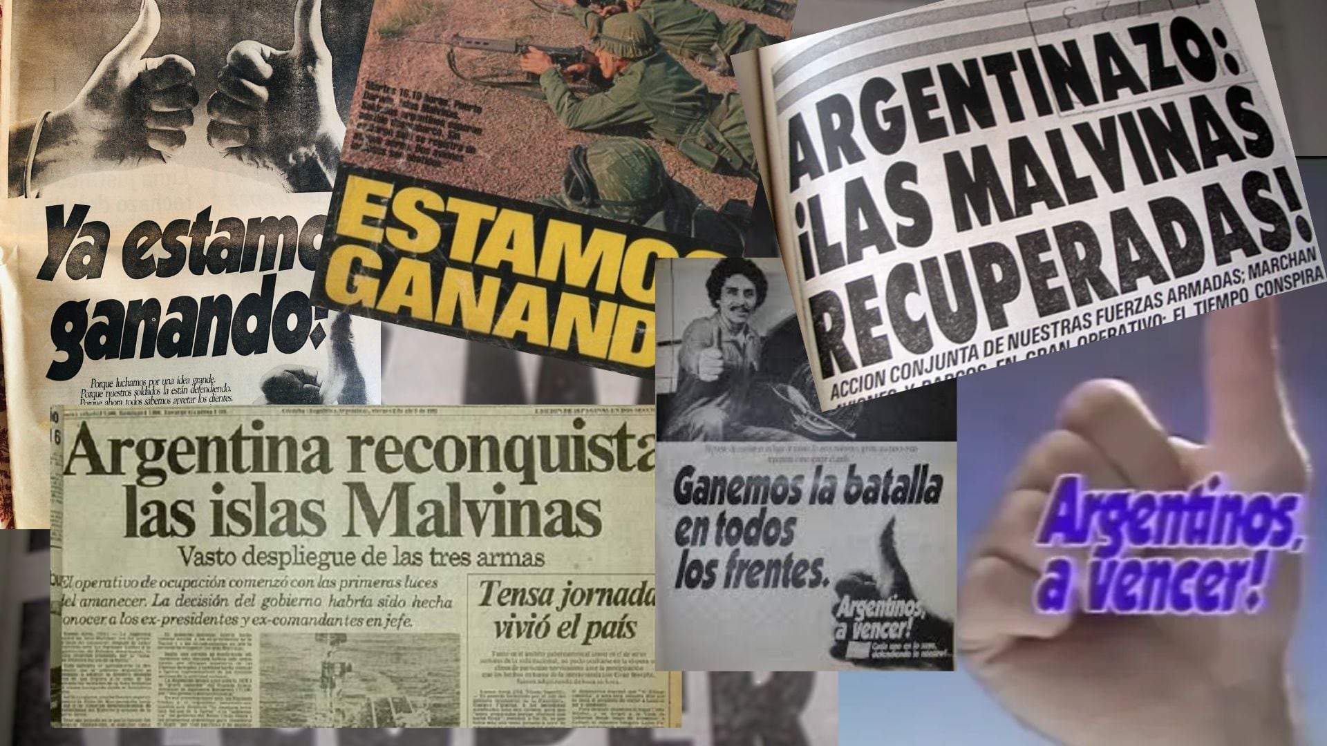 La dictadura cívico-militar usó campañas masivas de propaganda durante la Guerra de Malvinas para instalar la idea de una victoria argentina inminente