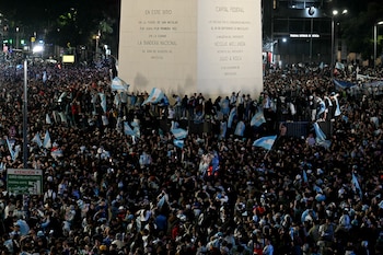 Festejos Argentina Inglaterra en el Mundial 2026 - Drone - Obelisco