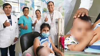 La recuperación de Jhino fue inmediata: horas después de la operación, dejó de presentar convulsiones y comenzó a mostrar avances en el balbuceo, la actividad y la respuesta a los estímulos - Créditos: INSN.