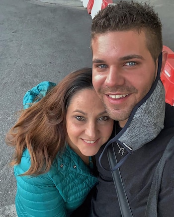 Locho Loccisano y su mamá,