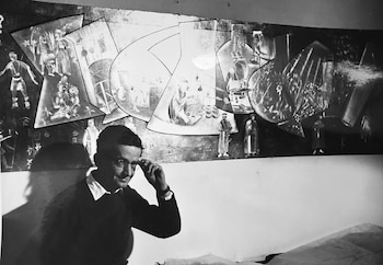 Nikos Bel-Jon, en su estudio