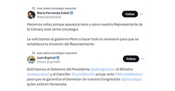 María Fernanda Cabal y Juan