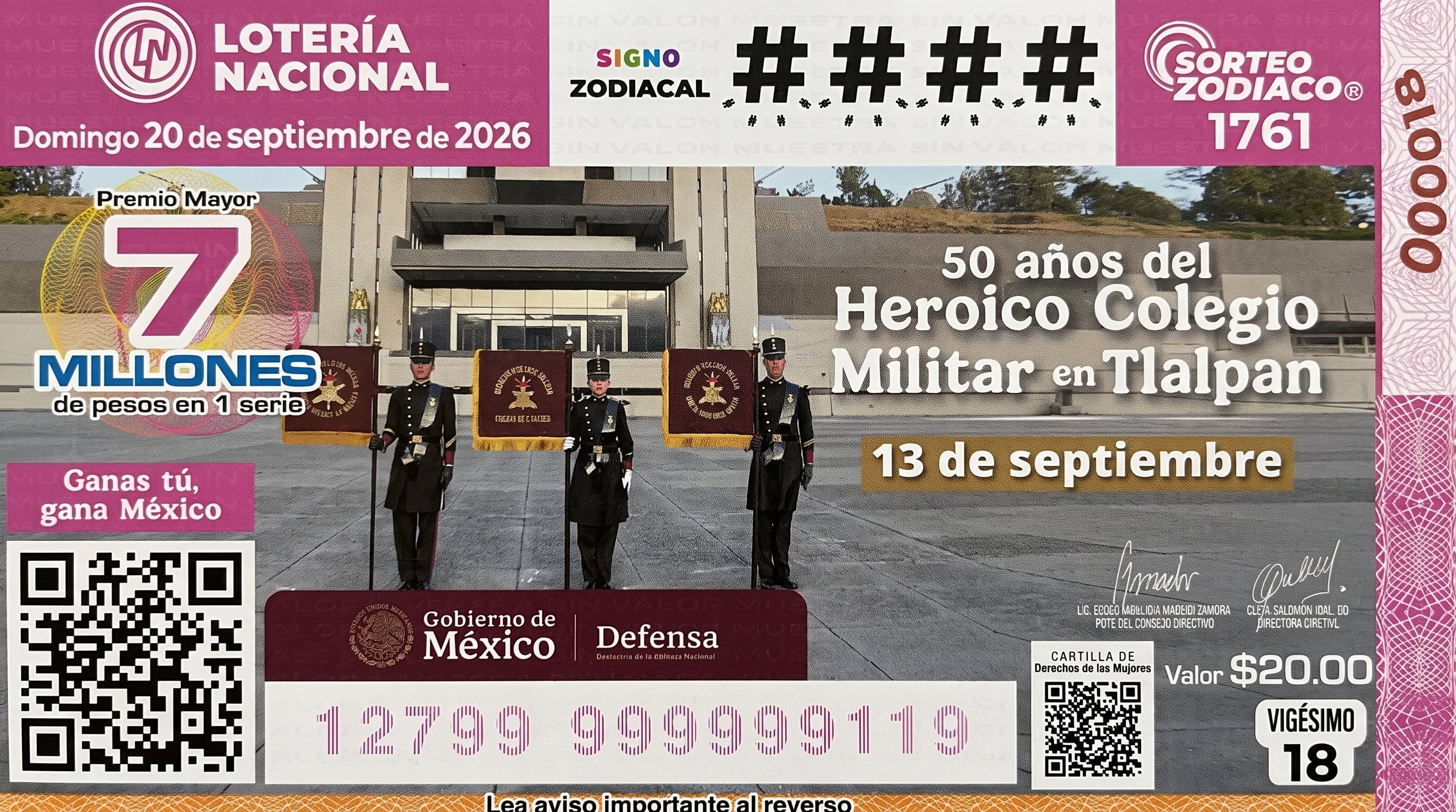 Lotería Nacional.