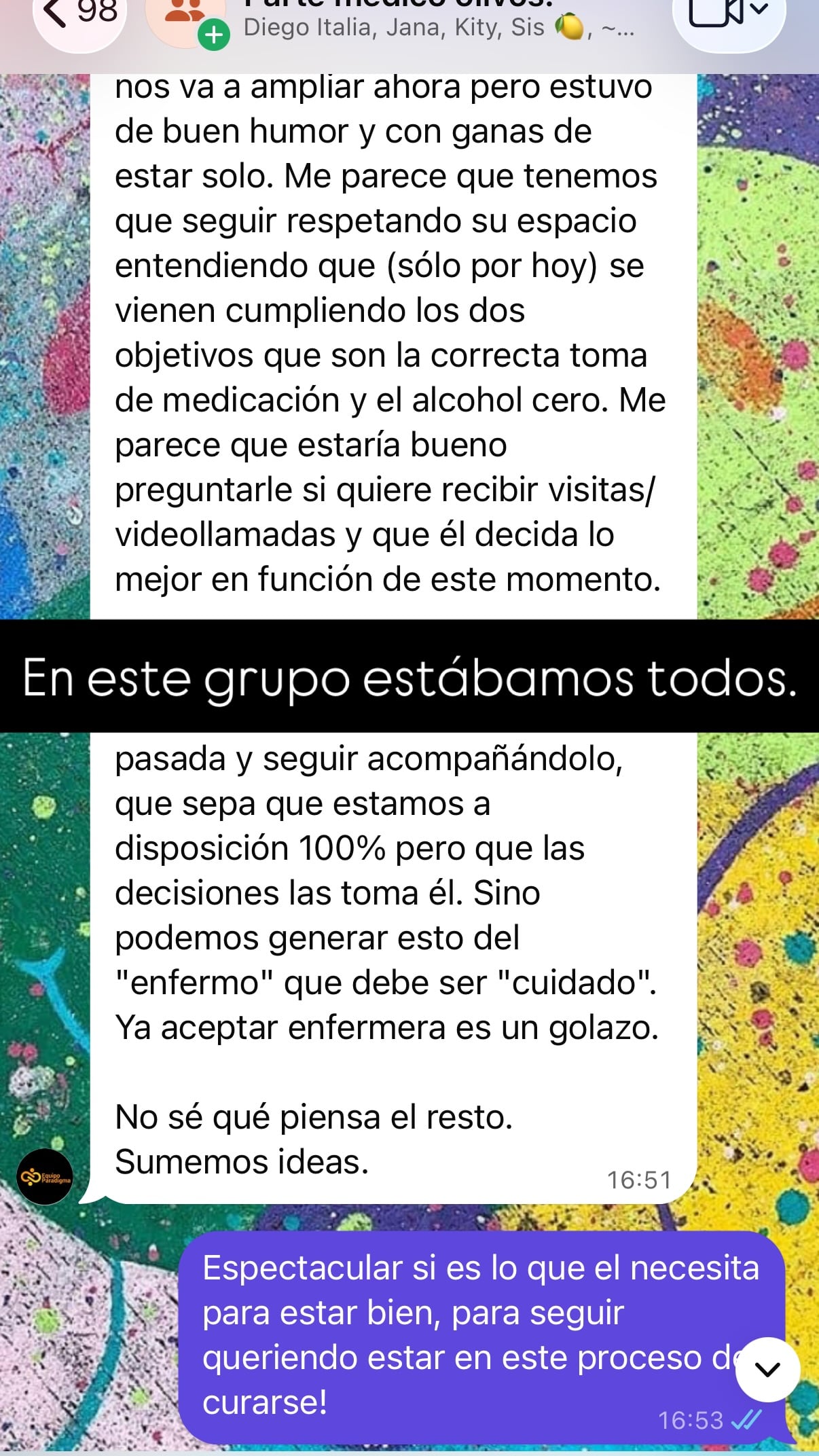 Gianinna Maradona publicó los chats con el psicólogo Carlos Díaz, aclarando que