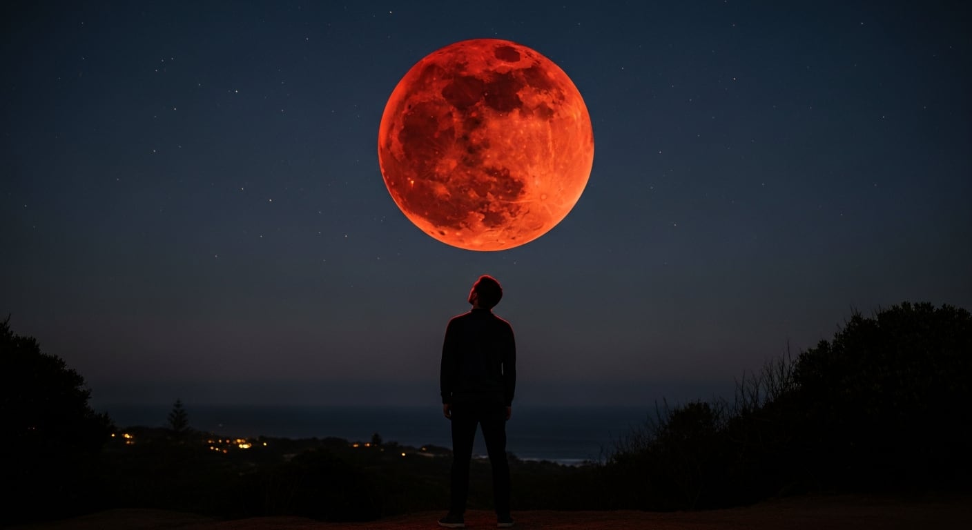 Cada ciudad de México vivirá el eclipse lunar total en horarios específicos, desde la Ciudad de México hasta Cancún (Imagen Ilustrativa Infobae)