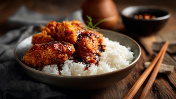 Pollo frito al estilo coreano,