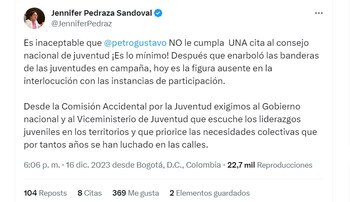 Jennifer Pedraza dice que por