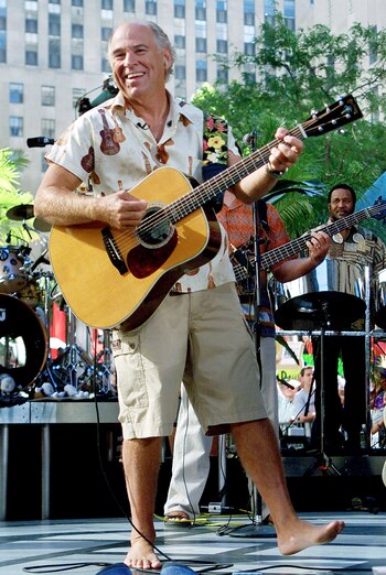 Jimmy Buffett actúa en el