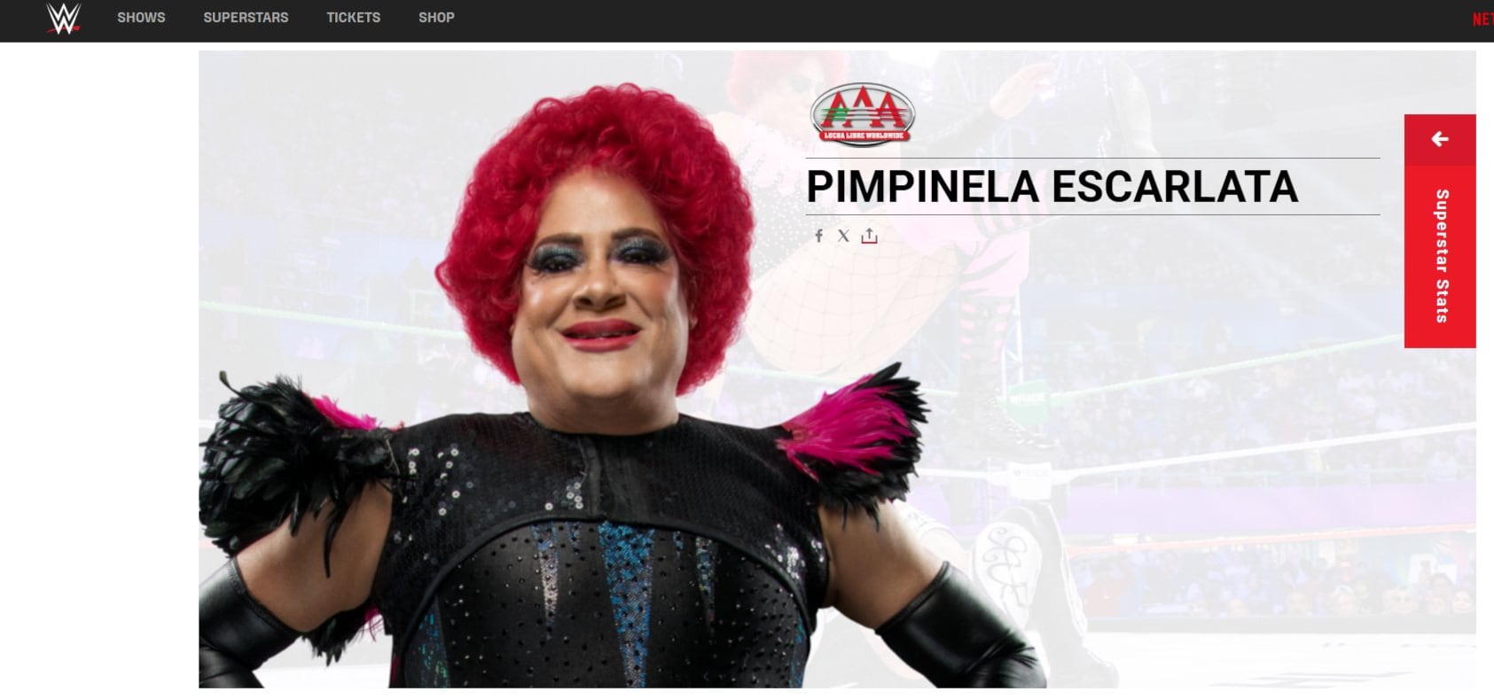 El histórico gladiador mexicano fue incluido en la lista oficial del gigante del wrestling.