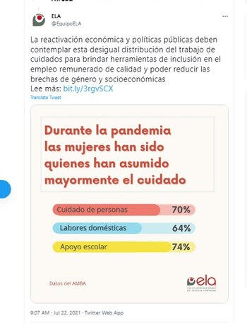 Durante la pandemia las mujeres