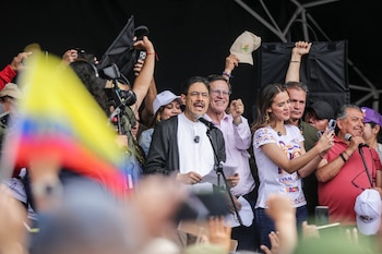 Los documentos oficiales muestran 106 eventos públicos realizados por Iván Cepeda sin que se reporten gastos asociados a este concepto ante el CNE - crédito Catalina Olaya/Colprensa
