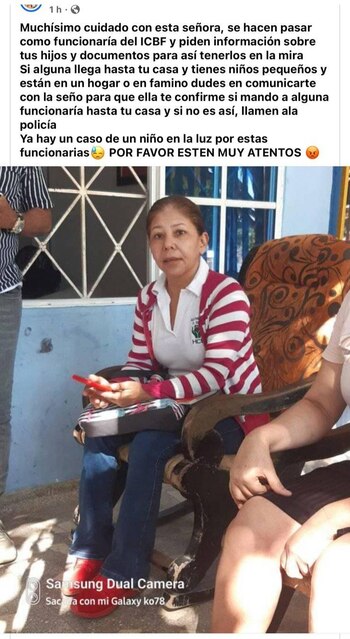 Con esa publicación, que se