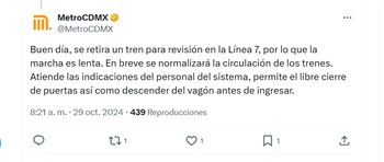 El STC Metro informó que