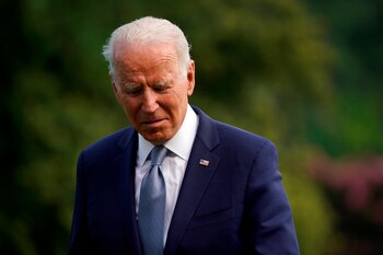 El presidente de EE.UU.,Joe Biden, regresa a la Casa Blanca, este 7 de julio de 2021. EFE/Yuri Gripas/Pool