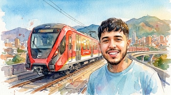 Westcol sorprende al revelar que fue invitado a la inauguración del metro de Bogotá y expresa interés por el avance de la obra- crédito Visuales IA