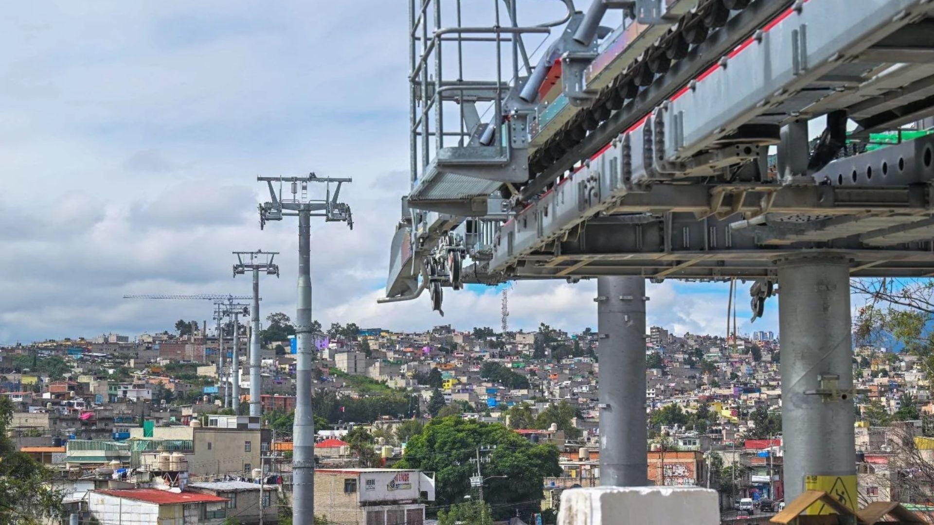 Avanza obras de la Línea 3 del Mexicable (FB/ Edoméx Informa)