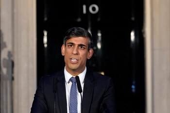 Sunak advirtió de la intención de Irán de sembrar el caos en la región (AP)