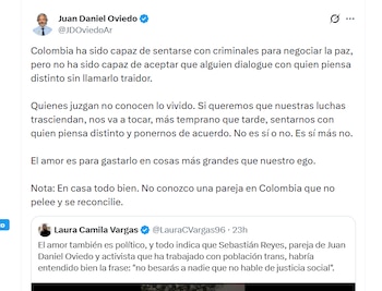 Juan Daniel Oviedo en X