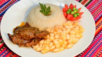 La mezcla de arroz y