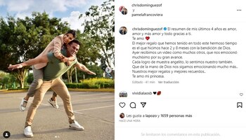 Pamela Franco y Christian Domínguez