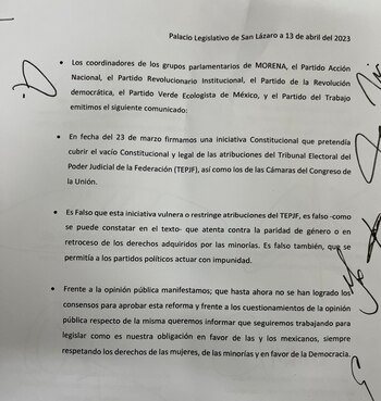 Morena, PRI, PAN, PRD, PVEM