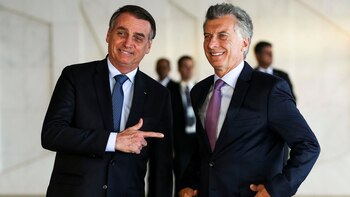 Macri y Bolsonaro. Ambos mandatarios