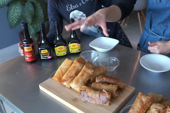 Rollitos de primavera estilo chino,