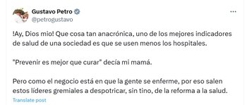 El mandatario nacional cuestionó las